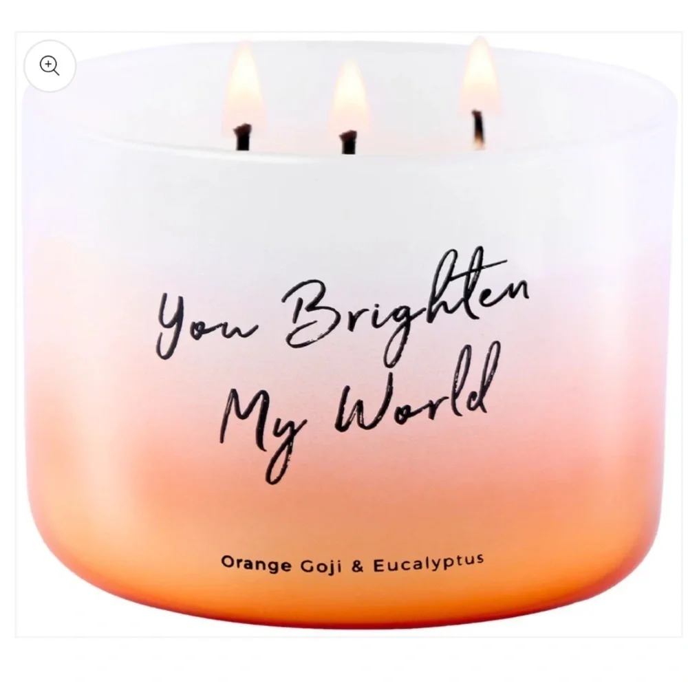 T&H Orange Goji & Eucalyptus Soy Candle 3-Wick - you brightened my World.